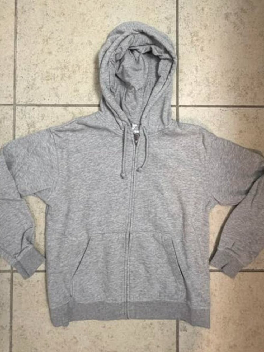H&M Gray Hoodie XS Unisex Oversized Zip Up Pockets